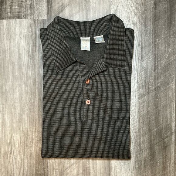 Burma Bibas Rayon Blend Long Sleeve Polo - Medium - Picture 1 of 7